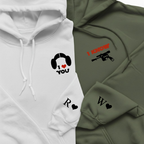lustiges Jubiläumsgeschenk Valentinstag Pullover oder Hoodie besticktes für Paare