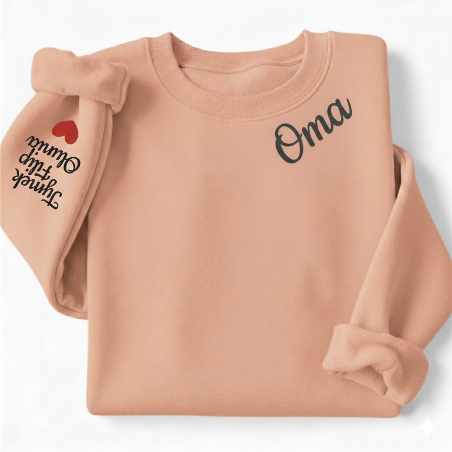 Geschenk für Oma, Pulloverärmel mit den Namen der Enkelkinder Pullover oder Hoodie besticktes zum Oma-Tag