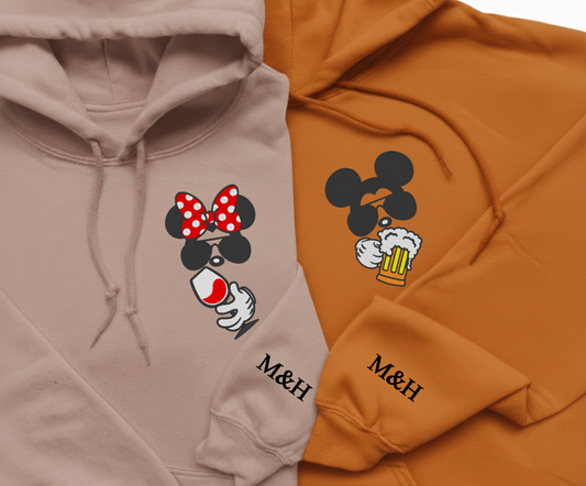 lustiges Jubiläumsgeschenk Valentinstag Pullover oder Hoodie besticktes für Paare