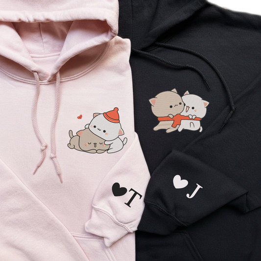 lustiges Jubiläumsgeschenk Valentinstag Pullover oder Hoodie besticktes für Paare