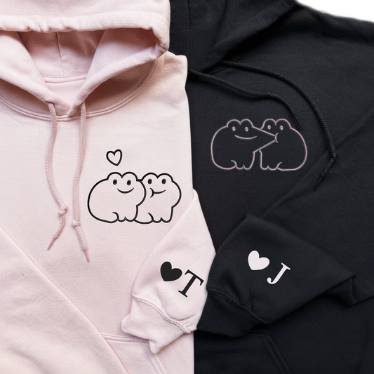 lustiges Jubiläumsgeschenk Valentinstag Pullover oder Hoodie besticktes für Paare