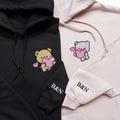 Bären verliebt Pullover oder Hoodie besticktes Geschenk für Paare