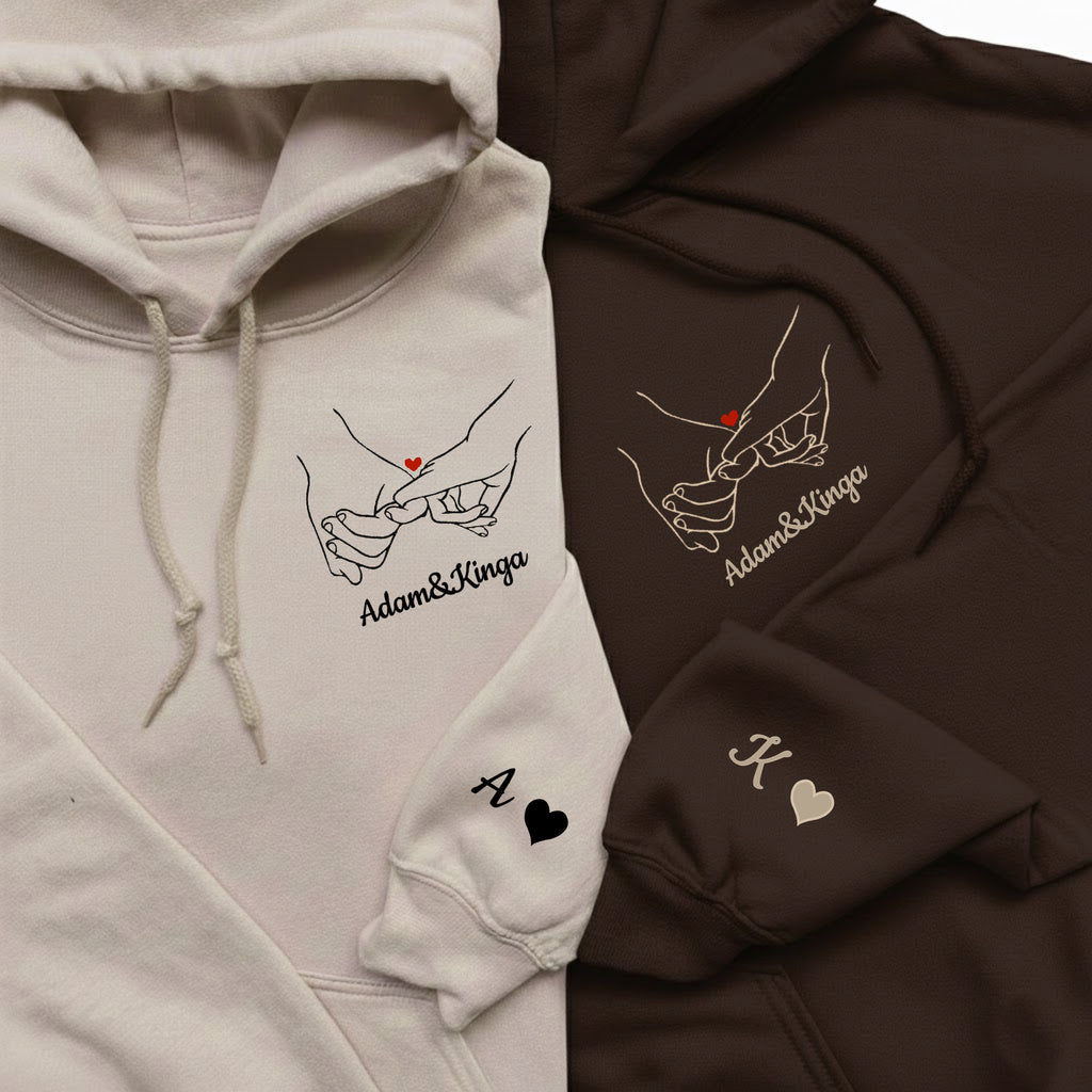 lustiges Jubiläumsgeschenk Valentinstag Pullover oder Hoodie besticktes für Paare