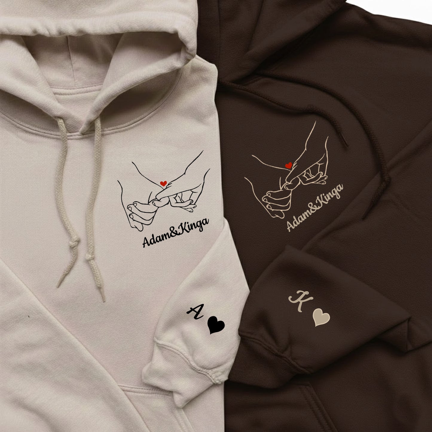 lustiges Jubiläumsgeschenk Valentinstag Pullover oder Hoodie besticktes für Paare