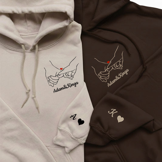 lustiges Jubiläumsgeschenk Valentinstag Pullover oder Hoodie besticktes für Paare