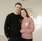 Bären verliebt Pullover oder Hoodie besticktes Geschenk für Paare