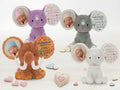 Personalisiertes Plüschtier, Elefant, Stofftier, Foto und Geburtsdaten, Geschenk für ein Neugeborenes und seine Eltern